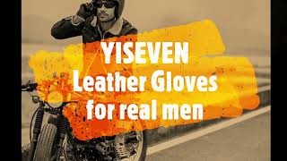 Mens Shearling Leather Gloves Warm Stylish and Durable [upl. by Derick]