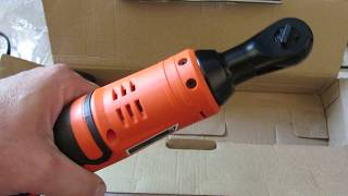 VonHaus Cordless Electric Ratchet Wrench 12V LithiumIon 38 Unboxing [upl. by Annavoeg10]