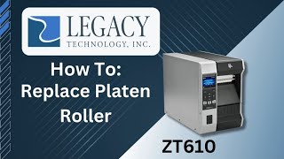 How To Replace Platen Roller  Zebra ZT610 [upl. by Knowling157]