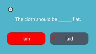 English vocabulary test confusable words  lie lay 3 [upl. by Tedie856]