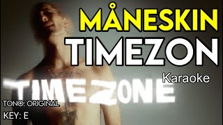 Måneskin  Timezone  Karaoke Instrumental [upl. by Magnum]