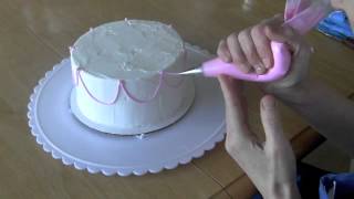 Cake Decorating Stringwork [upl. by Ettenil939]