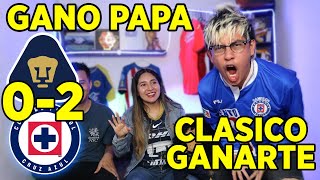 ¡CU ES AZUL Reacciones PUMAS 02 CRUZ AZUL Jornada 14 LIGA MX [upl. by Eenttirb]