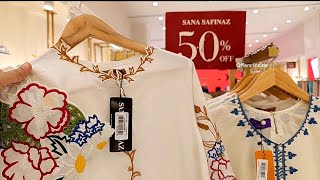 Sana Safinaz Sale 2024 Flat 50Off♥️Sana Safinaz Pret collection Sale 2024♥️ [upl. by Aigil]