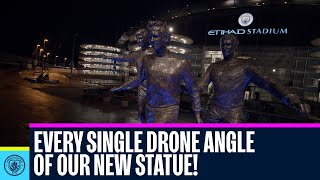 CITY FOREVER  Man City FPV drone statue flythrough [upl. by Ossy]