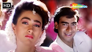 Aaye Hum Barati Baraat Leke HD  Ajay Devgn  Karisma Kapoor  Jigar1992  Kumar Sanu Kavita K [upl. by Kcoj]