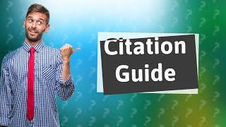 How do you put a citation in your paper [upl. by Neau]