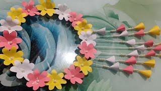 DIY Wall hanging paper flowerBest Craft ideas for home decorunique paper flower for home decor [upl. by Anuala]