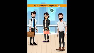 Who is not afraid of ghost  👻 teluguriddles shorts riddles dailyriddles [upl. by Nimrac893]