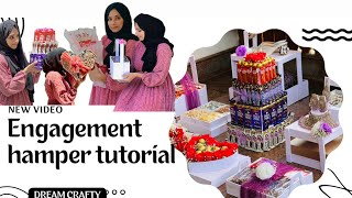 Hamper making and purchasing  Engagement hamper tutorial ✨ [upl. by Eeclehc687]