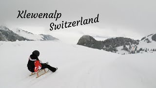 Awesome Sledding at Klewenalp Switzerland [upl. by Enelear]