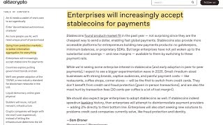 a16z identifies Enterprise Stablecoin Adoption for 2025 [upl. by Cia]