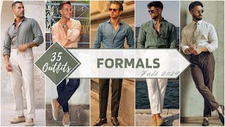 35 Formal Outfit Ideas  Fall 2024  Mens Fashion [upl. by Arvonio]