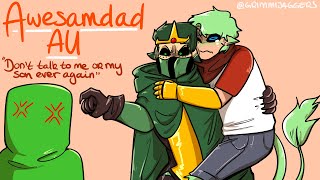 Awesamdad AU  Lore Moments  Dream SMP Animatic [upl. by Amund]