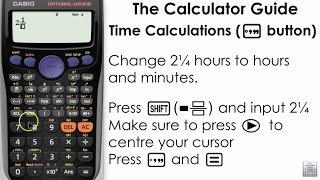 Time Calculations using Casio Calculator  Degrees Minutes amp Seconds button  DMS [upl. by Kavanagh61]