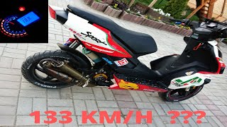 Baotian Falcon 50R 133kmh Stage6 Racing High End TopSpeed Test [upl. by Heron]