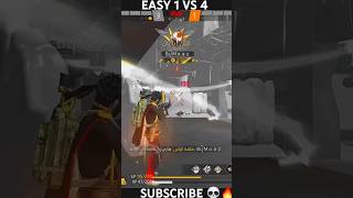 EASY 1 VS 4 🥋🔥FREE FIREGOAT REAL HEDSHOT FREE FIRE 🔥 AWM [upl. by Solenne]