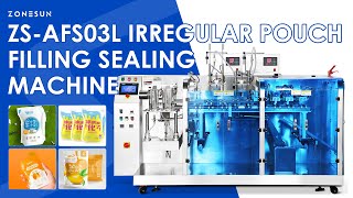 Zonesun ZSAFC03L Premade Pouch Packing Machine premadepouchpackingmachine [upl. by Annaiviv]