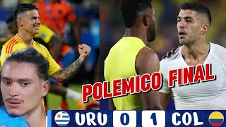 COLOMBIAN VS URUGUAY TERMINA EN TRAGEDIA¿SE EQUIVOCÓ BIELSA¿QUIEN MERECIÓ GANAR [upl. by Tiffanle]