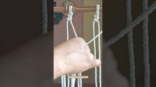 Macrame beginners friendly knots and tutorial  macrame animals shorts viraldiy [upl. by Nedrob778]