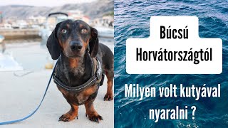 Búcsú Horvátországtól 🥹 Milyen volt kutyával nyaralni 🌴🐶 [upl. by Natsirc577]