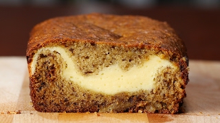 CheesecakeFilled Banana Bread [upl. by Toback481]