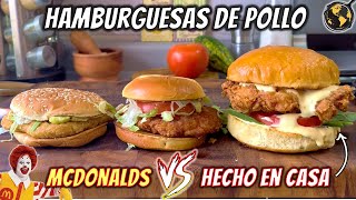 Como hacer una Hamburguesa de Pollo MUY CRUJIENTE mejor que KFC o McDONALDS [upl. by Ytsur]