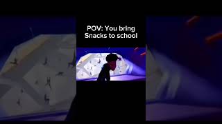 POV You bring snacks to school shorts edit meme POV spiderman spidermanintothespiderverse [upl. by Sanborn690]