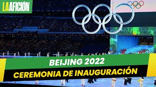 Juegos Olímpicos de Invierno Beijing 2022 así arrancó la ceremonia de inauguración [upl. by Douglass]