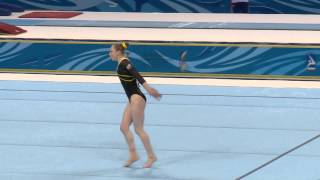 Rhyannon Jones  floor  2014 Junior European Championships  team event [upl. by Rema]