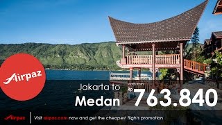 Beli Tiket Pesawat Jakarta Medan Mulai dari Rp 763840  Cek Airpaz Sekarang [upl. by Derna751]