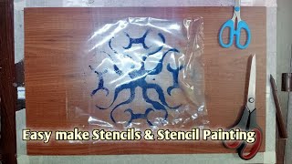 💐💞 Design179 How to make stencils at home stencils diy silentcreative Easymaking creativeart 💐💞 [upl. by Nahshun582]