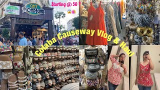 COLABA CAUSEWAY Mumbai Market Shopping Vlog amp Try On Haul 🛍️👗 Navratri Shopping  Bably Mishra [upl. by Hinch411]