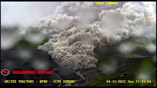 SEMERU ERUPTS  HUGE PYROCLASTIC FLOWS  December 3 2022 [upl. by Mclain]