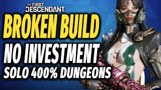 Broken Ultimate Freyna Build  Best SOLO 400 Dungeons Zero Investment Build  The First Descendant [upl. by Lenwood741]