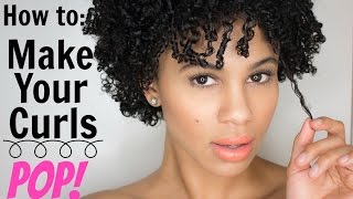 Natural Hair How to Make Your Curls Pop for Short Hair [upl. by Dickenson]