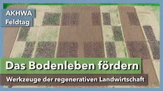 Das Bodenleben fördern  mit regenerativer Landwirtschaft  Deborah Henzel  AKWAH Feldtag  2023 [upl. by Ventura]