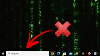 Como Tirar o Pesquisar da Barra de Tarefas windows 10 [upl. by Lered]