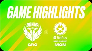 Donar Groningen vs Union MonsHainaut  Game Highlights [upl. by Epuladaugairam]