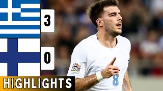 Greece Vs Finland 30  EXTENDED HIGHLIGHTS  UEFA Nations League  Fotis Ioannidis [upl. by Modesta]