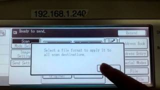 20120224  How to PDF documents on the SHARP MX2700N copier [upl. by Aihsele537]