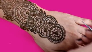 simple easy trending mehndi design [upl. by Nollat]