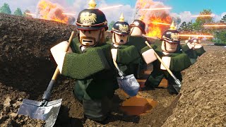 First Ever ROBLOX WW1 Trench Warfare Simulation in Roblox Entrenched War [upl. by Eidnalem450]