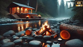 Relaxing Piano Music amp Fireplace Water Sounds 247  Ideal for Stress Relief and Healing Asmr [upl. by Katharina895]