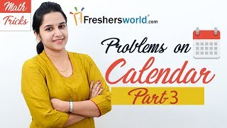 Aptitude Made Easy  Problems on Calendar 3 Basics and Methods Shortcuts Time and Date [upl. by Yelnats723]