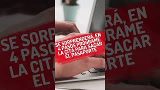 sorprendente  en 4 pasos se programa la cita para sacar pasaporte en colombia shortsvideo [upl. by Forrest]