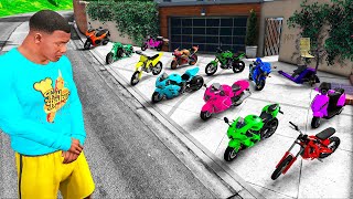 COLECIONANDO MOTOS DO FRAKLIN NO GTA 5 [upl. by Ailuy]