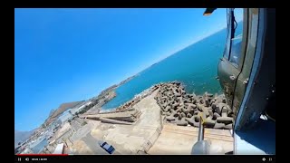 Huey helicopter ride in Cape Town South Africa  uncut RAW footage [upl. by Haerb]