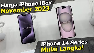 Harga iPhone iBox November 2023  iPhone 14 Mulai Langka [upl. by Nyrual]