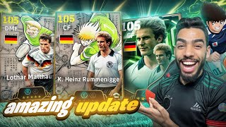 NEW UPDATE IS AMAZING 😍 FINNALY RUMMENIGGE 105  CAPTAIN TSUBASA x EFOOTBALL 25 MOBILE [upl. by Korenblat]